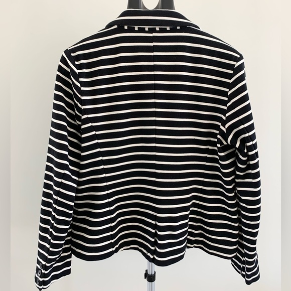 A New Day Horizontal Striped Cotton Blazer - Picture 4 of 9